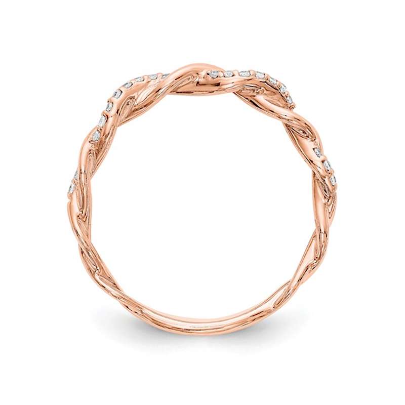 14K Rose Gold Lab-Grown Diamond Ring