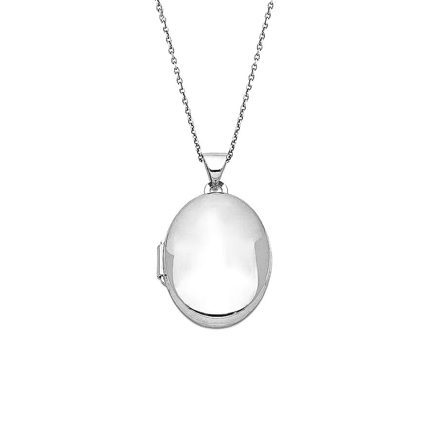 Signature Sterling Silver 21mm Oval Locket