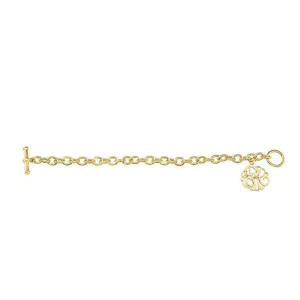 monogram bracelet gold