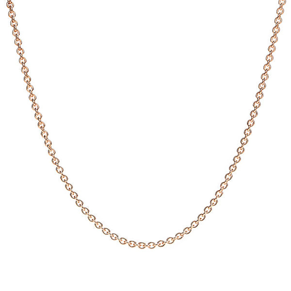 18 in - 14k Rose Gold .7 mm Cable Rope Chain