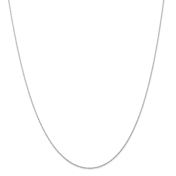 16 in - 14k White Gold .7 mm Cable Rope Chain