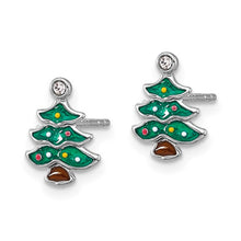 Sterling Silver CZ Snowflake Post Earrings