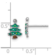 Sterling Silver CZ Snowflake Post Earrings