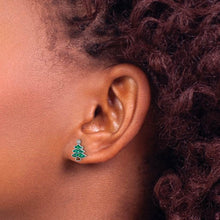 Sterling Silver CZ Snowflake Post Earrings