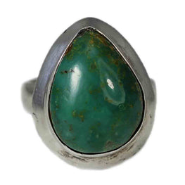 Handmade Pear-Shaped Turquoise Ring