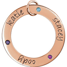 14K White Gold Posh Mommy® Engravable Loop Pendant