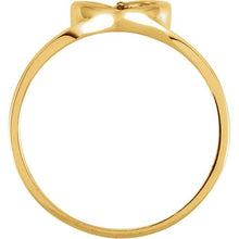 10K Yellow Gold 1.3 mm Heart Ring Mounting