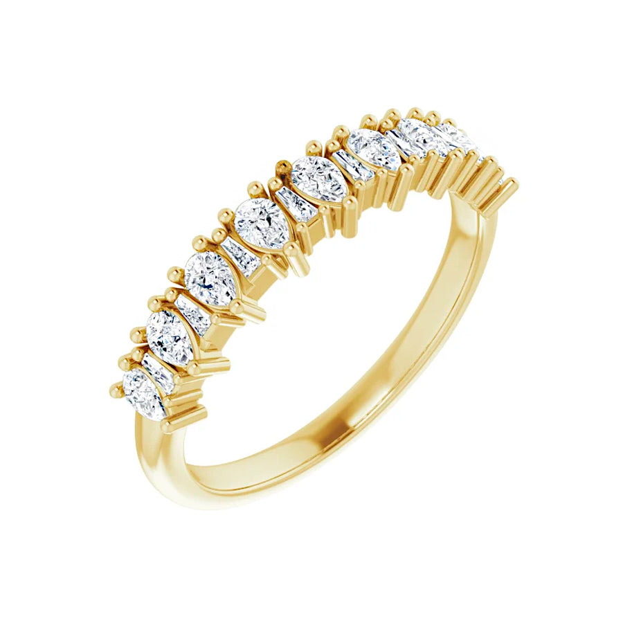 14K Yellow Gold 1/2 CTW Diamond Anniversary Band