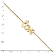 14K Polished LOVE Bracelet