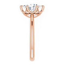 14K Rose Gold 9x7 mm Oval Engagement Ring