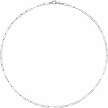 14K Yellow Gold Elongated Link Chain