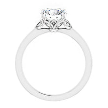 14K Yellow Gold 7.4 mm Round Engagement Ring