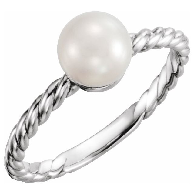 Sterling Silver Cultured Freshwater Pearl Ring