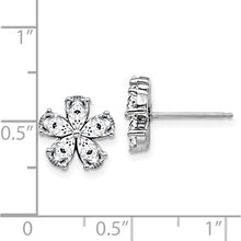 14K  Gold Flower  Moissanite Earrings