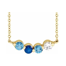 14K Yellow Gold 4-Stone Family 18