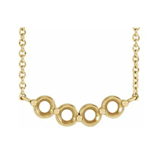 14K Yellow Gold 4-Stone Family 18