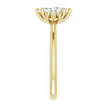 14K Rose Gold 8x4 mm Marquise Diamond Engagement Ring