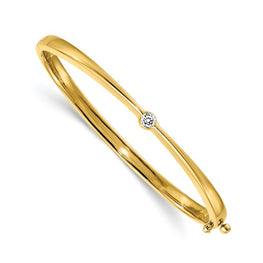 14k 4.00mm Round Moissanite Bracelet