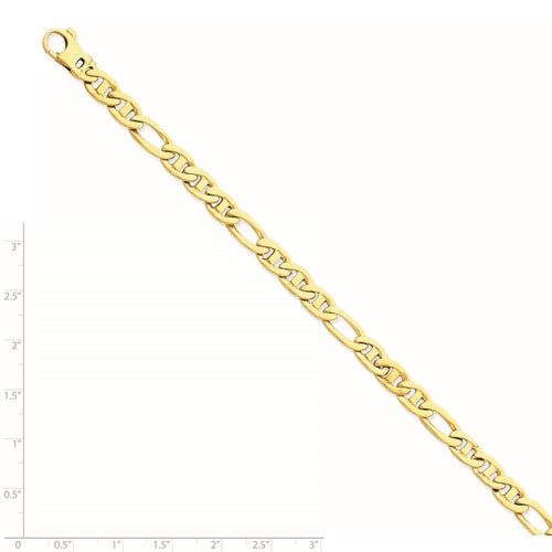 14K Figaro Anchor Chain Necklace