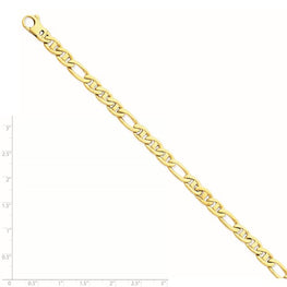 14K Figaro Anchor Chain Necklace