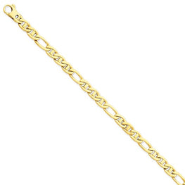 14K Figaro Anchor Chain Necklace