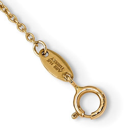 14k Gold 2-strand Love and Heart Necklace