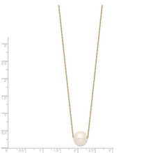 14k Gold Round Freshwater Cultured Pearl 17in Necklace