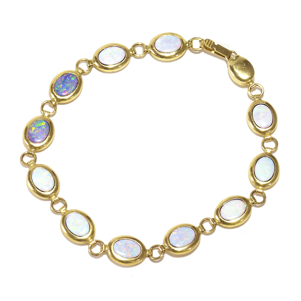 14K Gold Moonstone Tennis Bracelet