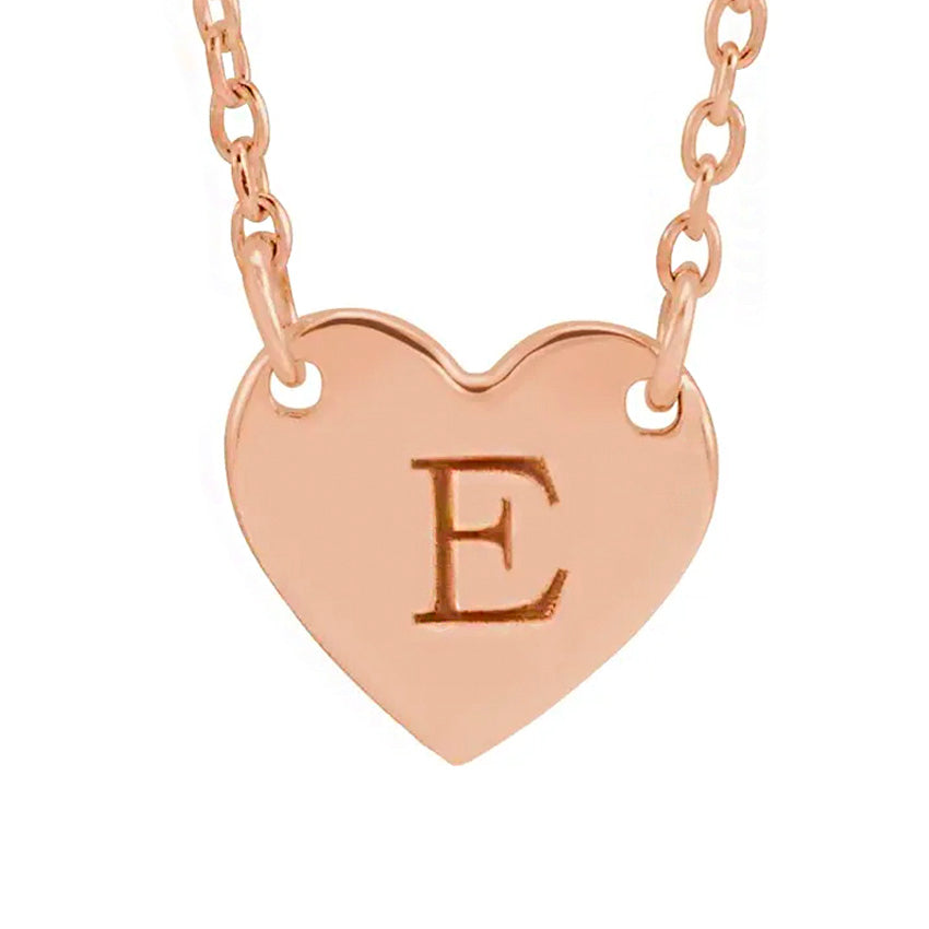 18K Rose Gold-Plated  8x7.2 mm Heart Necklace