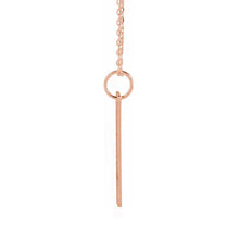 Sterling Silver Engravable Bar Necklace