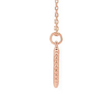 18K Rose Gold-Plated Engravable Beaded Necklace