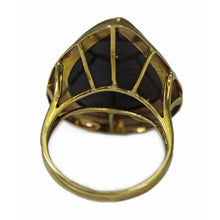 14K Gold Gray Mabe Pearl Ring