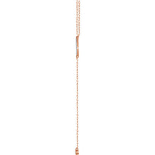 14K Gold 1/8 CTW Diamond Bar Y 16-18