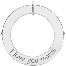 Sterling Silver Posh Mommy® Engravable Loop Pendant