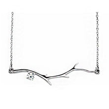 Sterling Silver 1-6 Stone Family Branch Necklace