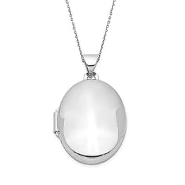 Signature Sterling Silver 21-31 mm Oval Locket