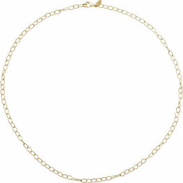 24K Gold Plated Sterling Silver Knurled Cable 16" Chain