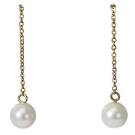 14K Pearl Thread Earrings