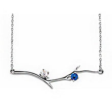 Sterling Silver 1-6 Stone Family Branch Necklace