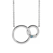 Sterling Silver 1-5 Stone Family Circle 18