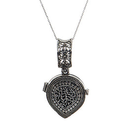 Teardrop Textured Locket Pendant