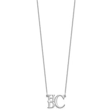 Semi Stacked White Gold Monogram Necklace
