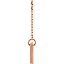 14K Yellow Gold .025 CTW Bar