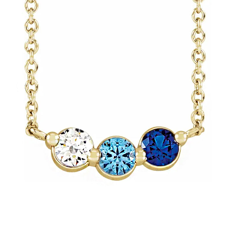 Mackenzie Two Birthstone Necklace – Brook & York