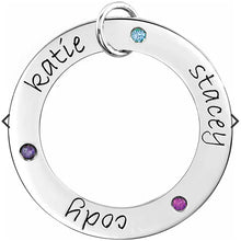 14K White Gold Posh Mommy® Engravable Loop Pendant