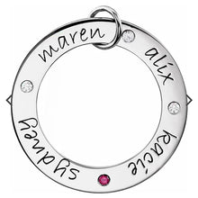 14K White Gold Posh Mommy® Engravable Loop Pendant