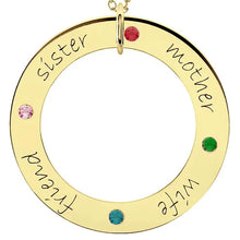 14K Yellow Gold Posh Mommy® Engravable Loop Pendant