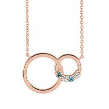 14K Yellow Gold 1-5 Stone Family Circle 18