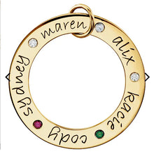 14K Yellow Gold Posh Mommy® Engravable Loop Pendant