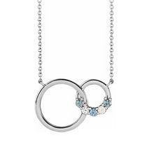 14K Rose Gold 1-5 Stone Family Circle 18